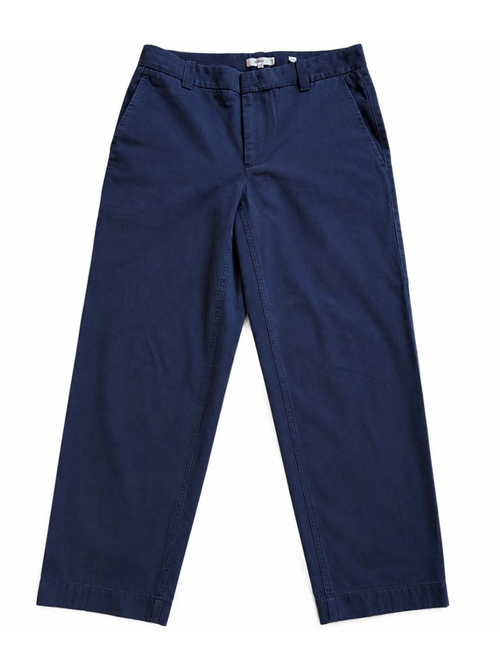 Vince Navy Blue Trousers Pants Women's 100% Cotton Size 6